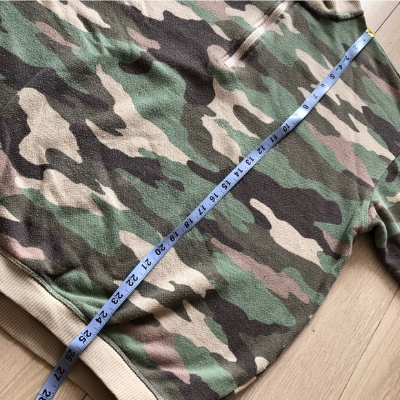 Aerie Camo Oversized 1/4 Zip Sweatshirt Size S - Picture 5 of 11